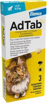 AdTab kauwtablet grote kat 2 tot 8 kg 3 tabletten