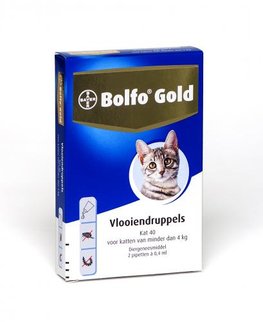 Bolfo Gold kat 40 2 pipetten