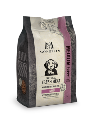 Monopets Fresh Meat puppy medium lamb 12kg