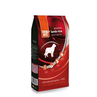 Total Bite Dog Lamb & Rice Glutenvrij 12 kg