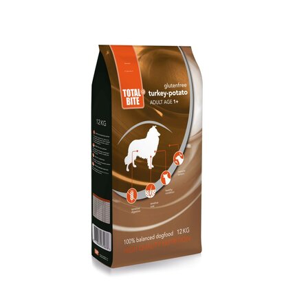 Total Bite Dog Turkey & Potato Glutenvrij 12 kg