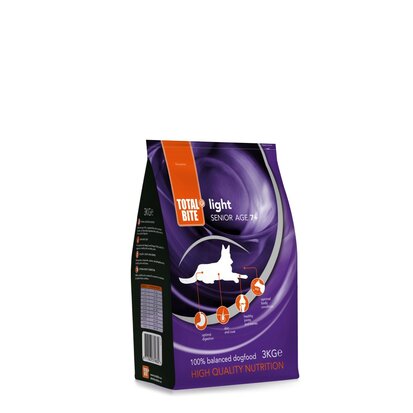 Total Bite Dog Light Senior 3 kg