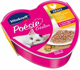 Vitakraft Poésie kip+groente sauce 85 gr