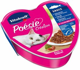 Vitakraft Poésie koolvis, pasta & tomaat 85gr, MSC