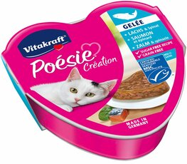 Vitakraft Poésie zalm + spinazie gelei MSC 85g