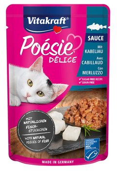 Vitakraft Poésie DéliSauce + kabeljauw MSC 85g Vitakraft Poésie DéliSauce + kabeljauw MSC 85g