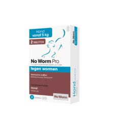 No Worm Pro hond  (5 tot 50 kg) - 2 tabletten