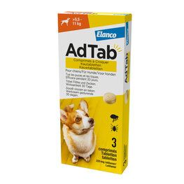 AdTab kauwtablet hond 5,5 tot 11 kg 3 tabletten