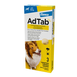 AdTab kauwtablet hond 22 tot 45 kg 3 tabletten