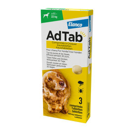 AdTab kauwtablet hond 11 tot 22 kg 3 tabletten