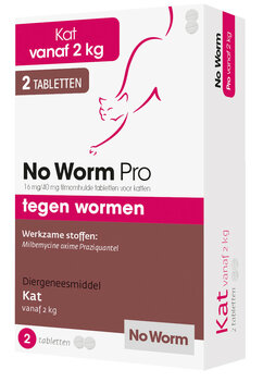 No Worm Pro voor katten 2 tabletten