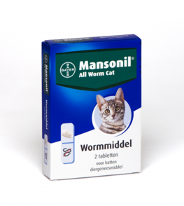 Mansonil all worm cat  2 tabletten