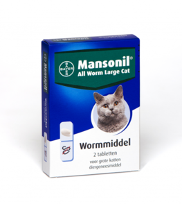 Mansonil all worm cat large 2 tabletten