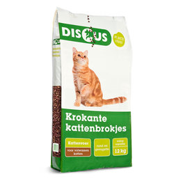 DISCUS KROKANTE KATTENBROK 3-MIX 12KG